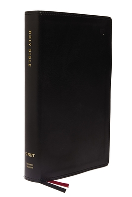 Net Bible, Single-Column Reference, Leathersoft, Black, Comfort Print: Holy Bible Cover Image