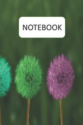 Notebook: Pretty Dandelion Cover, 6 x 9 with 125 pages. Cover Image