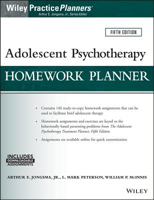 Adolescent Psychotherapy Homework Planner (PracticePlanners)