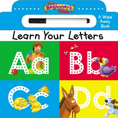 The Beginner's Bible Learn Your Letters: A Wipe Away Board Book By The Beginner's Bible Cover Image