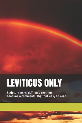 Leviticus Only: Scripture only, YLT, only text, no headlines/comments. Big font easy to read Cover Image