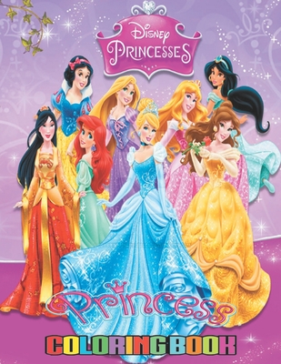 Princess Coloring Book: Coloring Book for Adults and Kids Cover Image