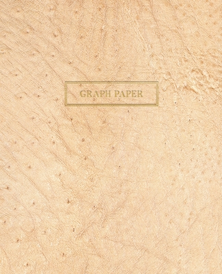 Graph Paper: Executive Style Composition Notebook - Cream Ostrich Skin Leather Style, Softcover - 7.5 x 9.25 - 100 pages (Office Es By Birchwood Press Cover Image