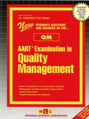 ARRT Examination In Quality Management (QM) (Admission Test Series #124) By National Learning Corporation Cover Image