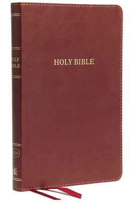 KJV, Thinline Bible, Standard Print, Imitation Leather, Burgundy, Red Letter Edition Cover Image