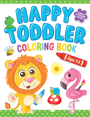 Happy Toddler Coloring Book Cover Image