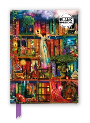 Aimee Stewart: Treasure Hunt Bookshelves (Foiled Blank Journal) (Flame Tree Blank Notebooks)