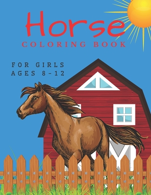 horse coloring book for kids ages 4-8: Horse Coloring Pages for