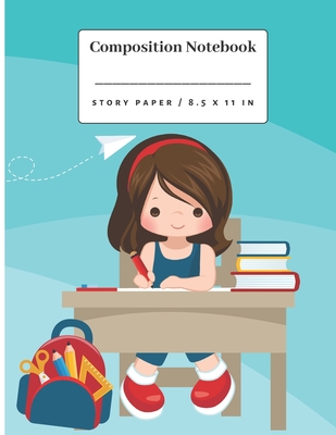 Composition Notebook.: Schoolgirl Story Paper notebook for Kindergarten - Third Grade. Cover Image