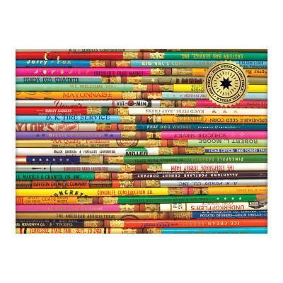 Phat Dog Vintage Pencils 1000 Piece Foil Stamped Puzzle By Galison, Phat Dog Vintage (Photographs by) Cover Image