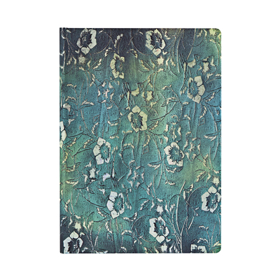 Kuro Midi Unlined Hardcover Journal, 144pg, 120GSM by Paperblanks (Katagami Florals)