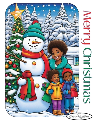 Merry Christmas Coloring Book Cover Image