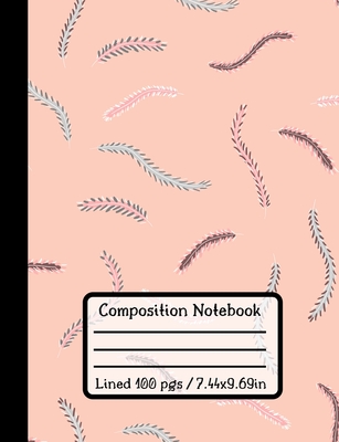 Composition Notebook: Feathers School Notebook, College Ruled Paper Cover Image