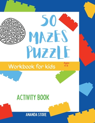 Maze Puzzle Book for kids: 50 Mazes For Kids Ages 4-8: Maze