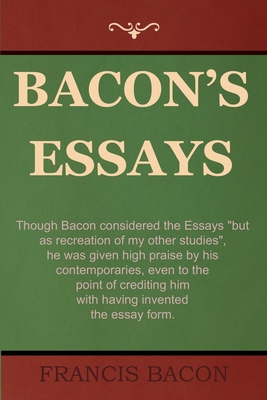 Bacon's Essays By Francis Bacon Cover Image