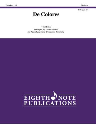 de Colores: Score & Parts (Eighth Note Publications) Cover Image