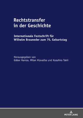 Cover for Rechtstransfer in Der Geschichte