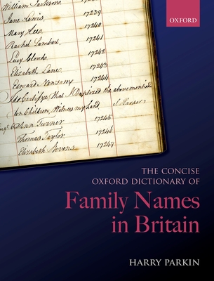 The Concise Oxford Dictionary of Family Names in Britain Cover Image