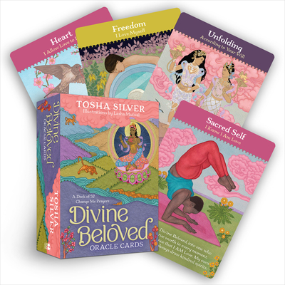 Divine Beloved Oracle Cards: A Deck of 52 Change Me Prayers By Tosha Silver, Lasha Mutual (Illustrator) Cover Image