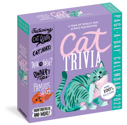 Cat Trivia Page-A-Day Calendar 2022: Cat Quotes, Cat Jokes, True or False, Owner's Tips, Famous Cats, Know Your Breeds, and More! Cover Image