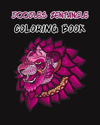 Doodles Zentangle Coloring Book: Enjoy Coloring Book with Variety of Hand Drawn Images All Jumbo Size Suitable for All Ages Including Senior Cover Image