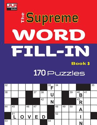 The Supreme WORD FILL-IN Book (Large Print / Paperback) | The