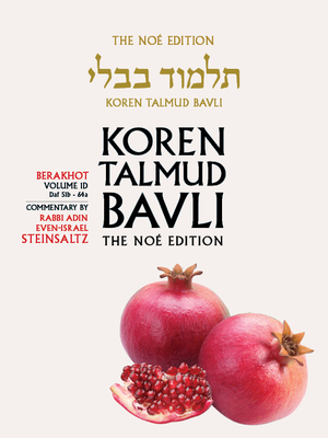 Koren Talmud Bavli, Berkahot Volume 1d, Daf 51b-64a, Noe Color Pb, H/E By Adin Steinsaltz Cover Image