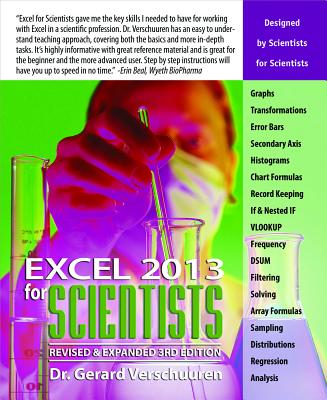 Excel 2013 for Scientists (Excel for Professionals series) By Dr. Gerard Verschuuren Cover Image