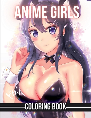 Anime Girls Coloring Book (Paperback)