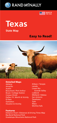 Rand McNally Easy to Read: Texas State Map By Rand McNally Cover Image