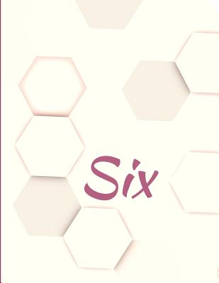 Six: Large Hexagon Graph Paper Notebook Cover Image