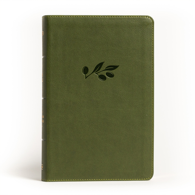 NASB Large Print Personal Size Reference Bible, Olive LeatherTouch Cover Image