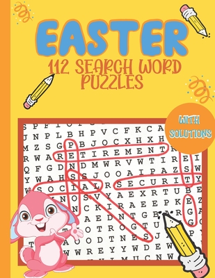 Easter 112 Search Word Puzzles: Easter Activity book for Kids- Easter Search Word Puzzle book for kids 6-13- Easter Gifts for Kids-Fun Easter Activite Cover Image