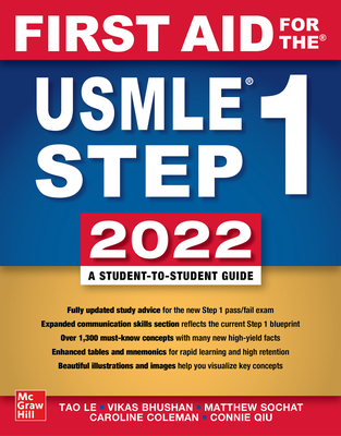 First Aid for the USMLE Step 1 2022, Thirty Second Edition Cover Image