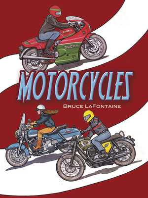 Motorcycles Coloring Book By Bruce LaFontaine Cover Image