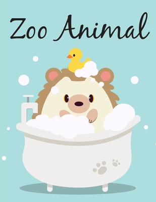 Zoo Animal: An Adult Coloring Book with Fun, Easy, and Relaxing Coloring Pages for Animal Lovers By J. K. Mimo Cover Image