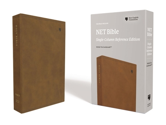 Net Bible, Single-Column Reference, Leathersoft, Brown, Comfort Print: Holy Bible Cover Image