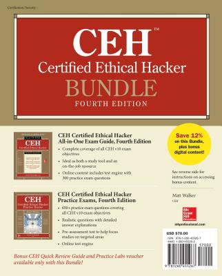 Ceh Certified Ethical Hacker Bundle, Fourth Edition [With Access Code] By Matt Walker Cover Image