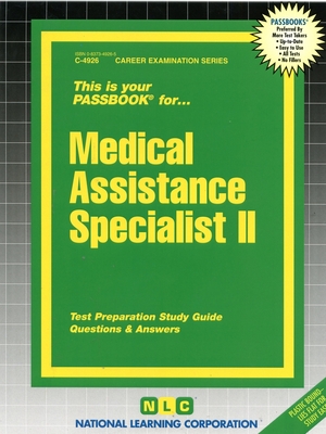 Medical Assistance Specialist II: Passbooks Study Guide (Career Examination Series) Cover Image
