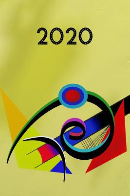 2020: Agenda semainier 2020 - Calendrier des semaines 2020 - Turquoise pointillé - Art abstrait Cover Image