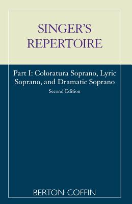 The Singer's Repertoire, Part I By Berton Coffin Cover Image