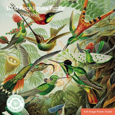 Adult Sustainable Jigsaw Puzzle V&A: Hummingbirds: 1000-pieces. Ethical, Sustainable, Earth-friendly (1000-piece Sustainable Jigsaws) By Flame Tree Studio (Created by) Cover Image