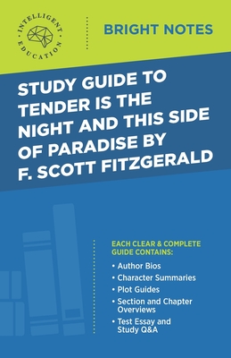 Study Guide to Tender Is the Night and This Side of Paradise by F. Scott Fitzgerald Cover Image