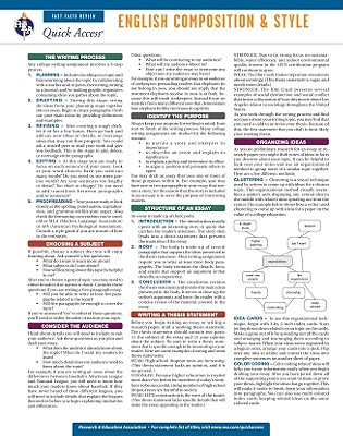 English Composition & Style (Quick Access) By Editors of Rea Cover Image