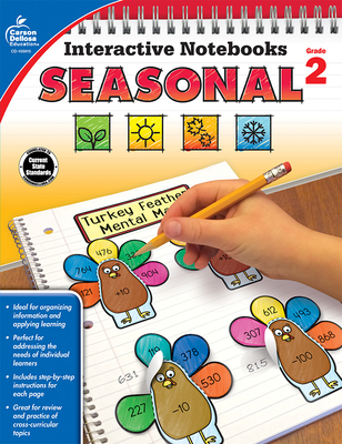 Interactive Notebooks Seasonal, Grade 2 cover