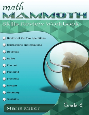 Math Mammoth Grade 6 Skills Review Workbook Cover Image