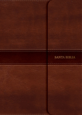 NVI Biblia Letra Súper Gigante marrón, símil piel con solapa con imán Cover Image