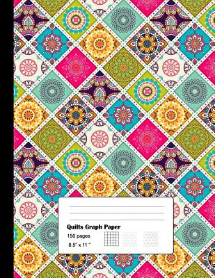 Quilts Graph Paper: Graph Paper 3 patterns for Quilts and Patchwork for Designs and Creativity/Square, Hexagon and Triangle Cover Image