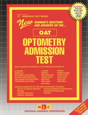 Optometry Admission Test (OAT) (Admission Test Series #27) By National Learning Corporation Cover Image