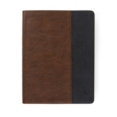 Cover for CSB Men of Character Bible, Brown/Black LeatherTouch, Indexed